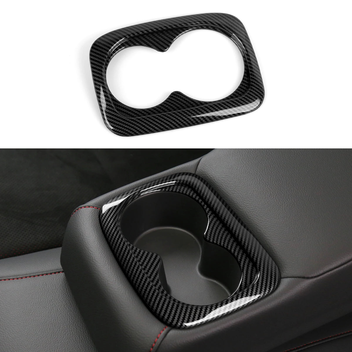 For Honda Civic 10th Gen (2016 -2021) Interior Accessories Car Center Console Gear Shift Panel Carbon Fiber ABS Trim Sticker