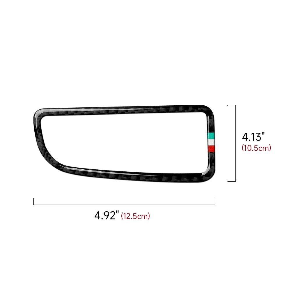 Car Headlight Switch Panel.Carbon Fiber Trim Sticker.For Fia