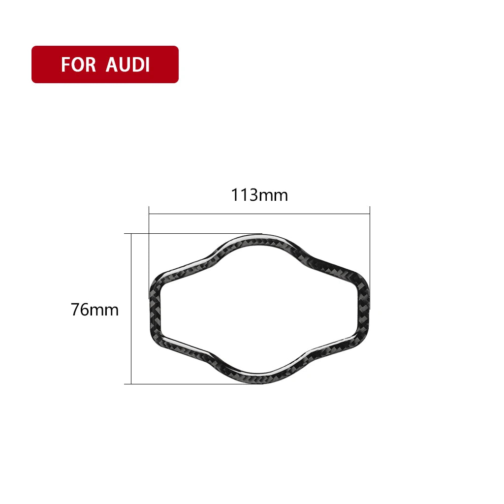 Carbon Fiber Interior Car Headlight Switch Button Frame Stic