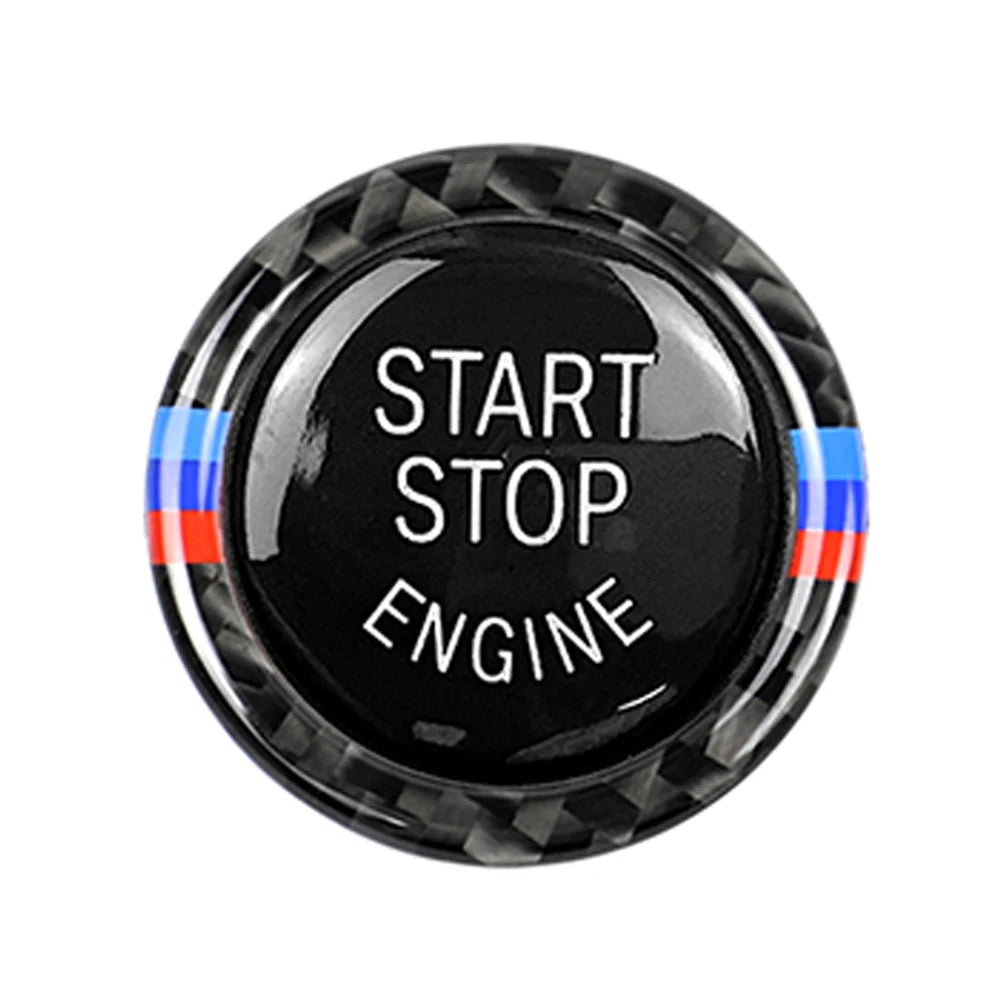 Car Engine Start Stop Button Replace Cover Switch Trim Ring Sticker for BMW E90 E92 E93 320i Car Interior Styling Accessories