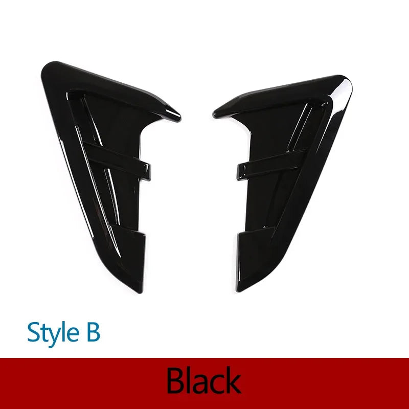 For 2018-2021 BMW X3 G01 X4 G02 ABS Carbon Fiber Car Front Fender Side Shark Gill Side Air Outlet Cover Trim Car Accessories