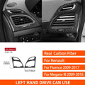 For Renault Fluence Megane 3 RS 2009-2017 Real Carbon Fiber Stickers Central Radio AC/CD Shift Door Panel Car Trim Accessories