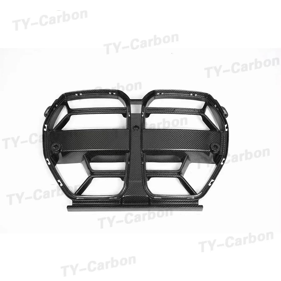 Dry Carbon Fiber Car Front Bumper Grilles CSL Style For BMW 