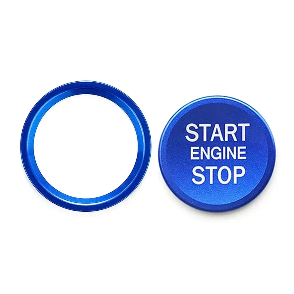Car Ignition Key Ring Cover for Audi A4 A6 A5 Q5 Q7 Engine Start Stop Sticker Decorative Switch Button Trim Accessories