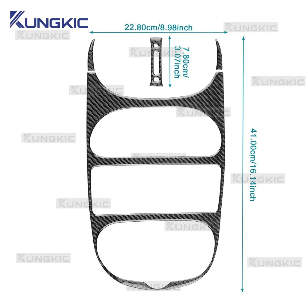 Real Soft Carbon Fiber Trim For Peugeot 206 2001 2002 2003 2