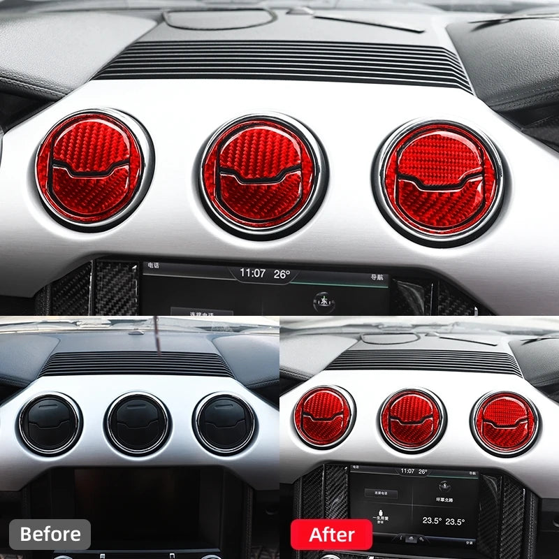 For Ford Mustang GT 2015-2021 Accessories Carbon Fiber Car C
