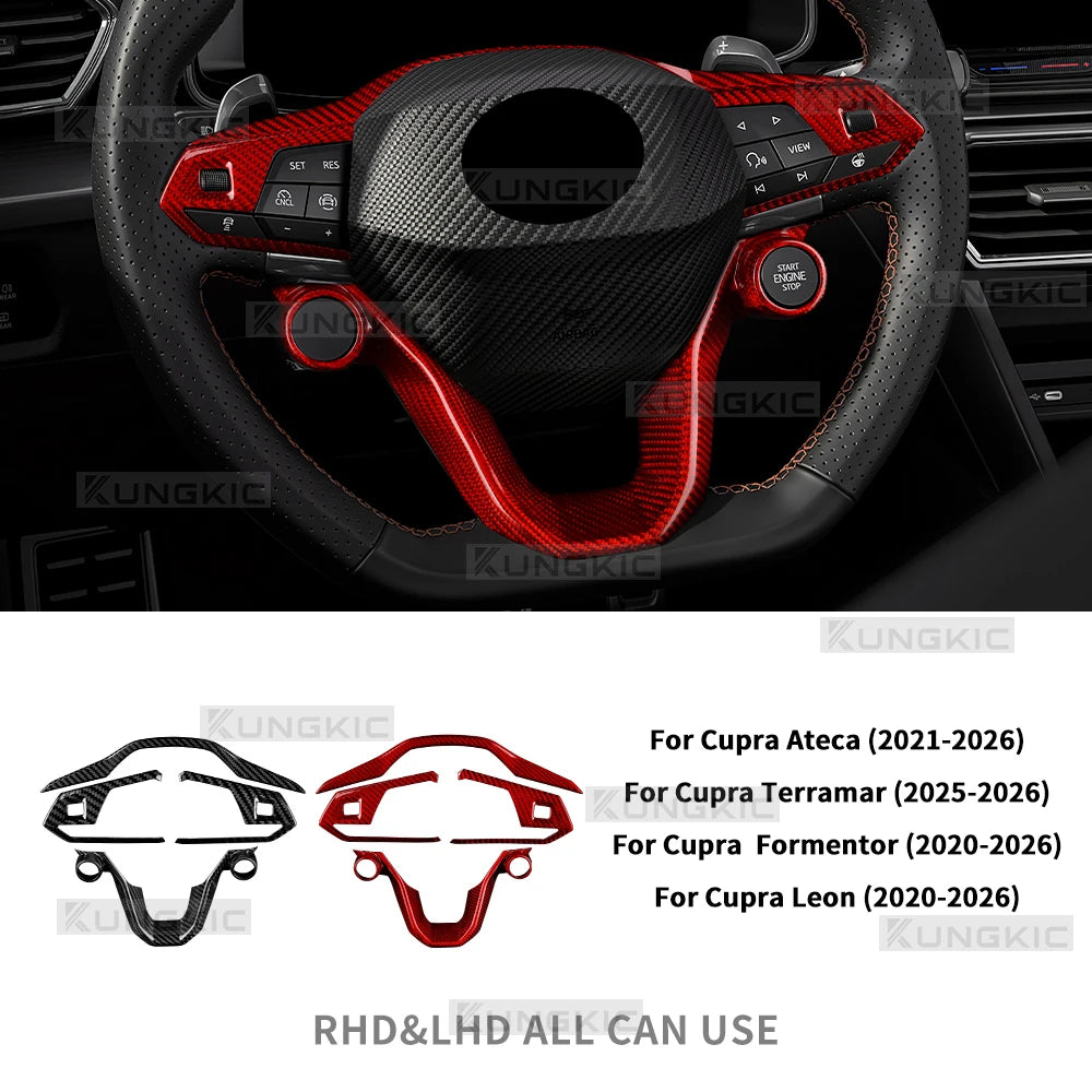 Real Dry Carbon Fiber Trim For Seat Cupra Formentor/Cupra Le