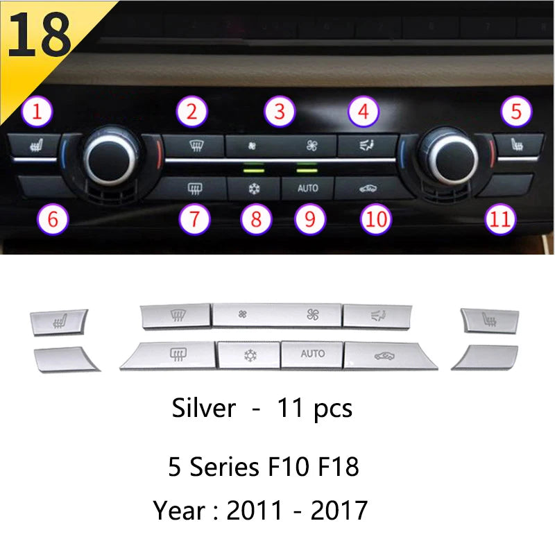 LHD For BMW 5 Series F10 F11 Carbon Fiber Car Central Armrest Box Cover Storage Box Gear Position Panel Decoration Cover Trim
