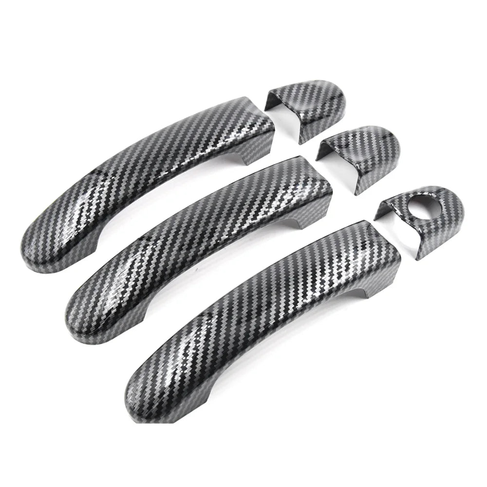 New Outside Exterior Door Handle Carbon Fiber/Gloss Black 1 