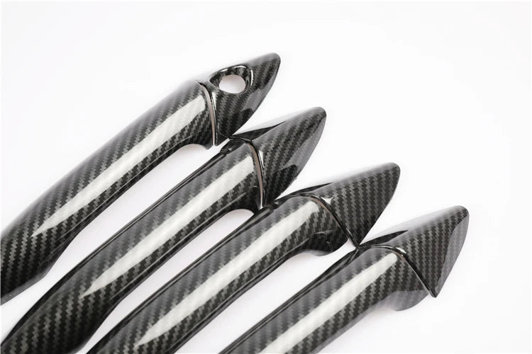 For Hyundai Elantra 2012-2016 Chrome Carbon Fiber Door Handl
