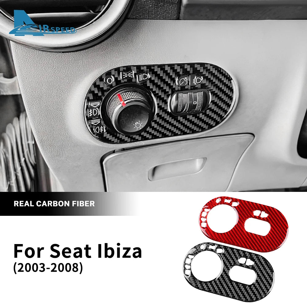 Real Soft Carbon Fiber Sticker For Seat Ibiza/Cordoba 6L 200