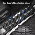 60X7CM Car Door Sill Side Anti Scratch Protector Strip Carbo