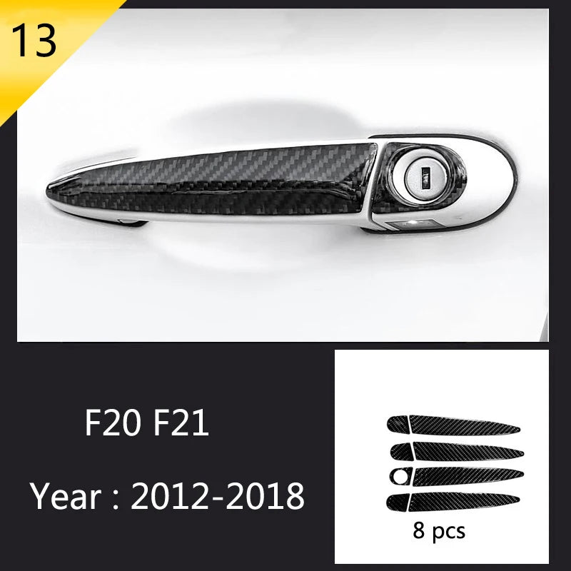 For BMW 1 2 Series F20 F21 F22 F23 Carbon Fiber Car Control CD Panel Cover Trim Air Conditioning Outlet Frame Decoration Sticker