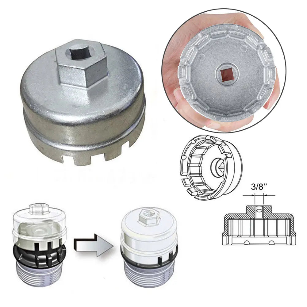 Professional Aluminum Oil Filter Wrench Cap Style Tool for T