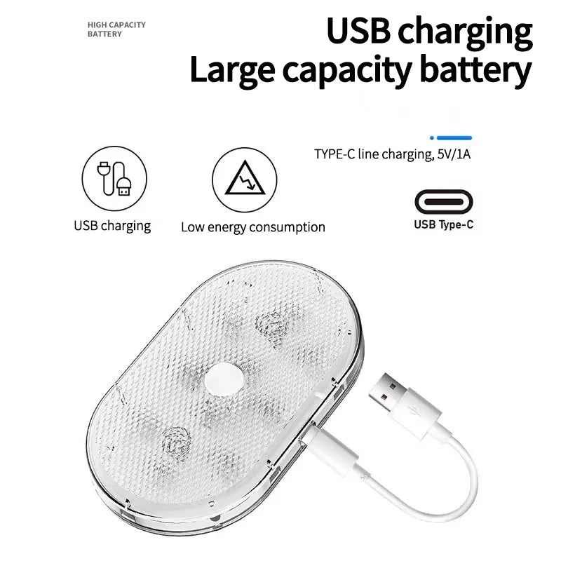 Motion Sensor Led Light 650mAH USB Rechargeable Automatic In