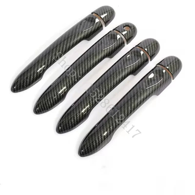 For Renault Megane 3 MK3 III 2008 2009 2015 ABS Carbon fiber pattern Handle Cover Trim Accessories Stickers Car Accessories