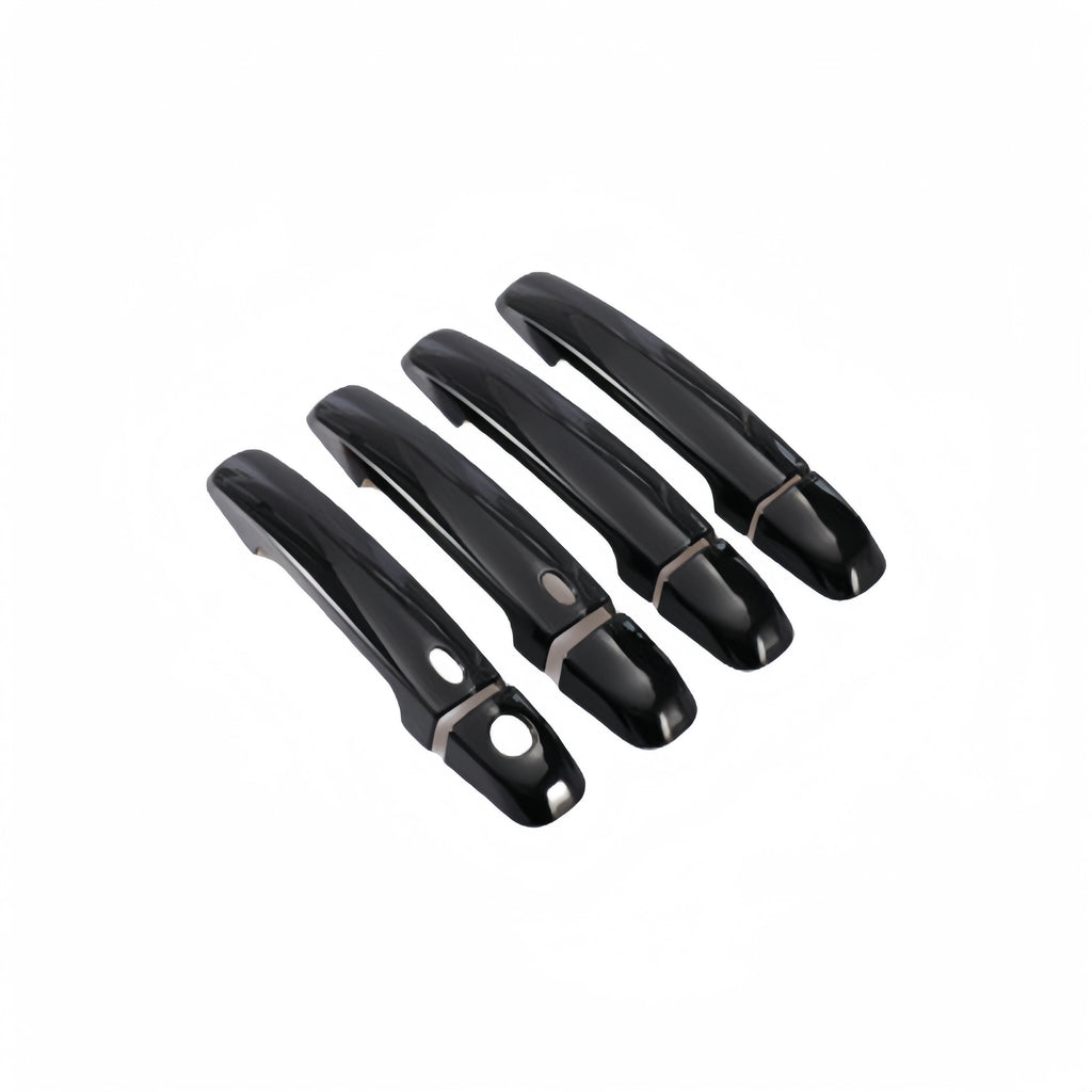 Glossy Black Carbon Fiber Car Door Handle Cover Trim Sticker Styling Accessories For Suzuki Grand Vitara 2005 -2012