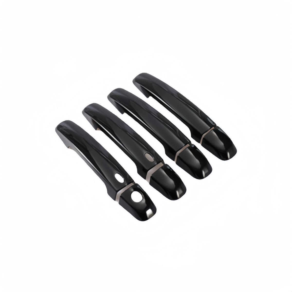 Glossy Black Carbon Fiber Car Door Handle Cover Trim Sticker Styling Accessories For Suzuki Grand Vitara 2005 -2012