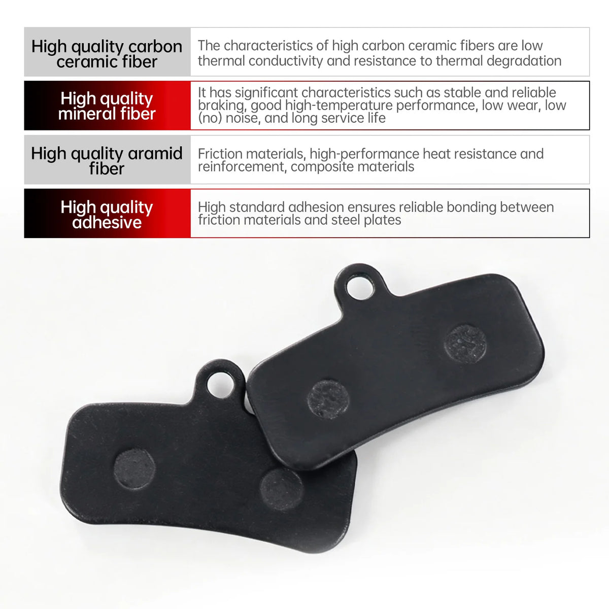 Bicycle Semi Metal Resin Ceramics Disc Brake Pads for Shiman
