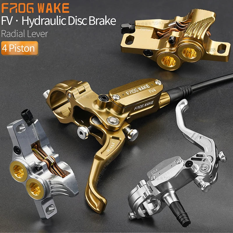 FROG WAKE FV4 4-Piston Hydraulic Disc Brake Kit Split Type A