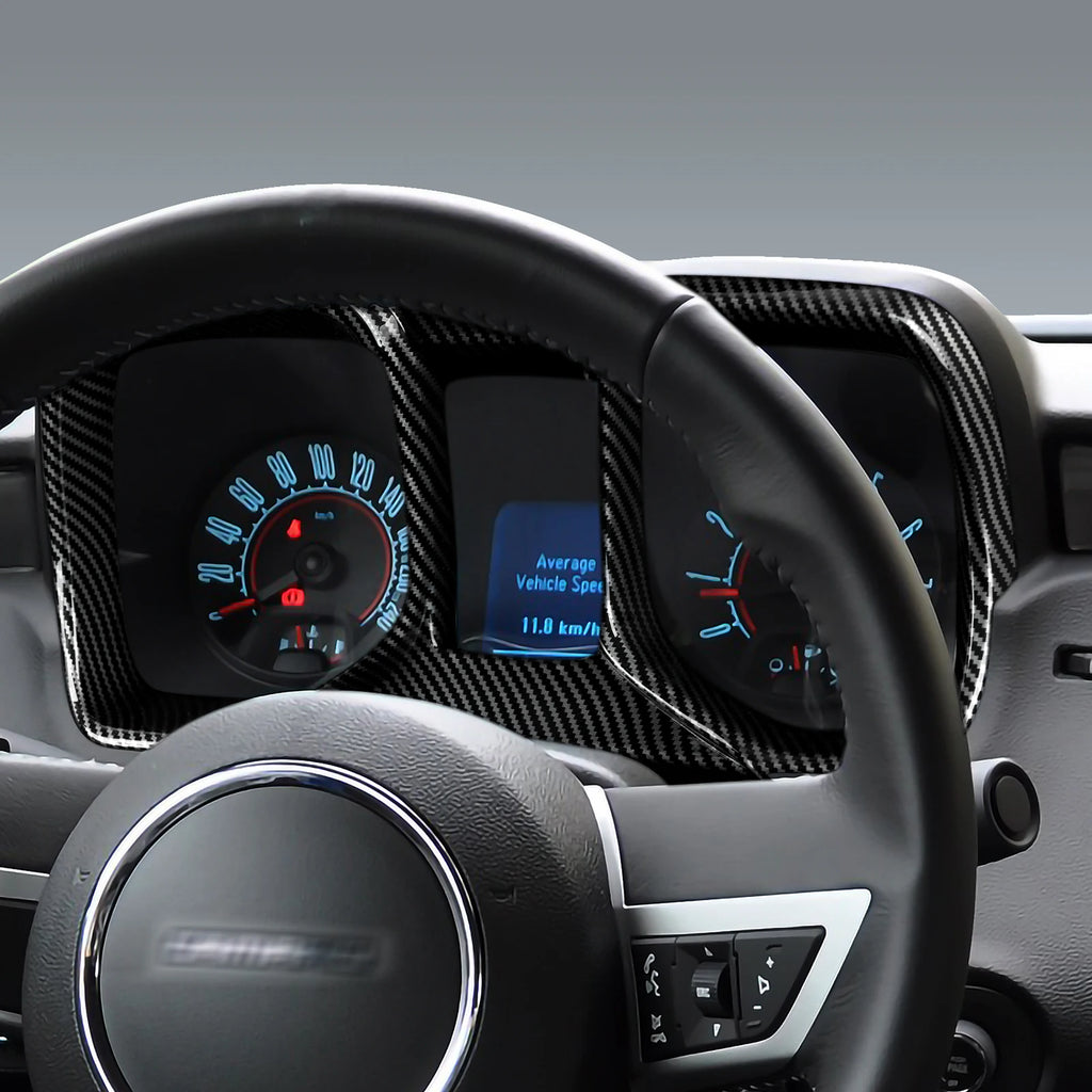 ABS Car Dashboard Display Screen Cover Carbon Fiber Interior