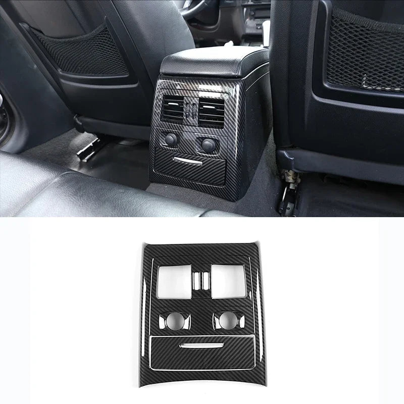 For BMW 3 Series E90 2005-2012 Car Carbon Fiber Interior Decoration Cover Stickers Dashboard Console Gear Shift Door Handle Trim