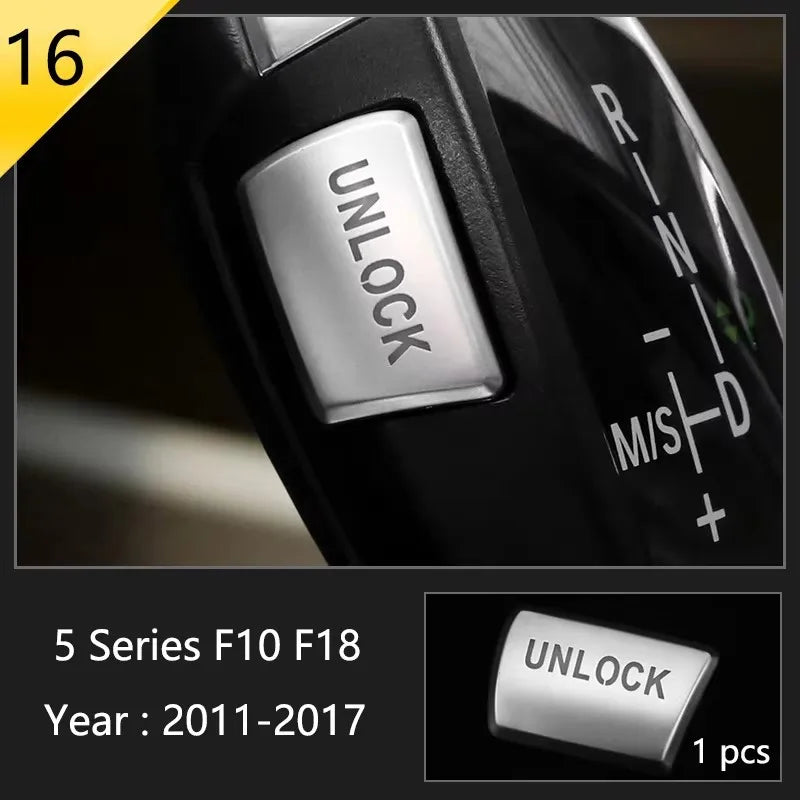For BMW 5 Series F10 F11 F18 Accessories Stainless Steel Modified Interior Car Central Air Outlet Set Trim Sticker Frame Styling