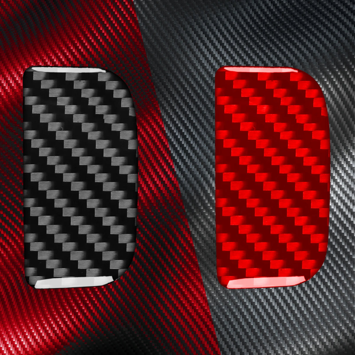 Real Carbon Fiber Car Accessories Storage Trim Cover Soft St
