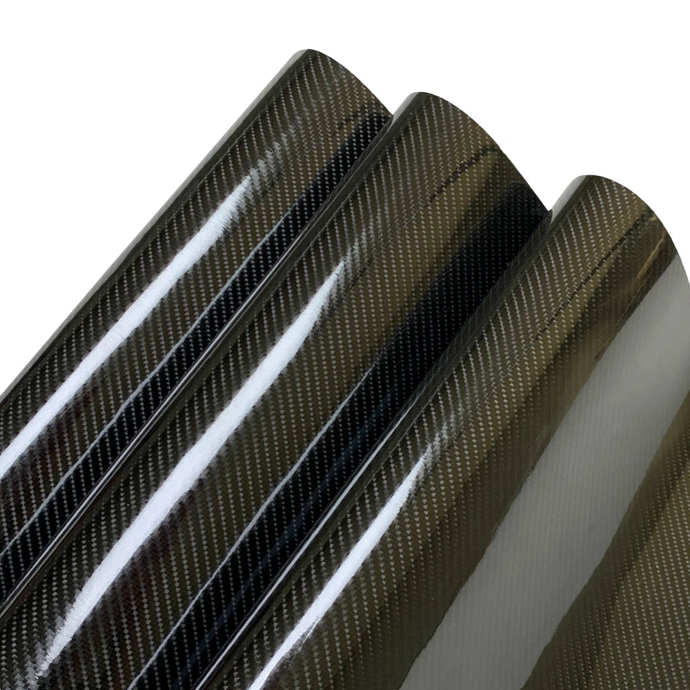 7D Carbon Fiber Car Interior Vinyl Film Decorative Sticker Anti Scratch Protective Film Universal Self Adhesive Car-Styling Trim