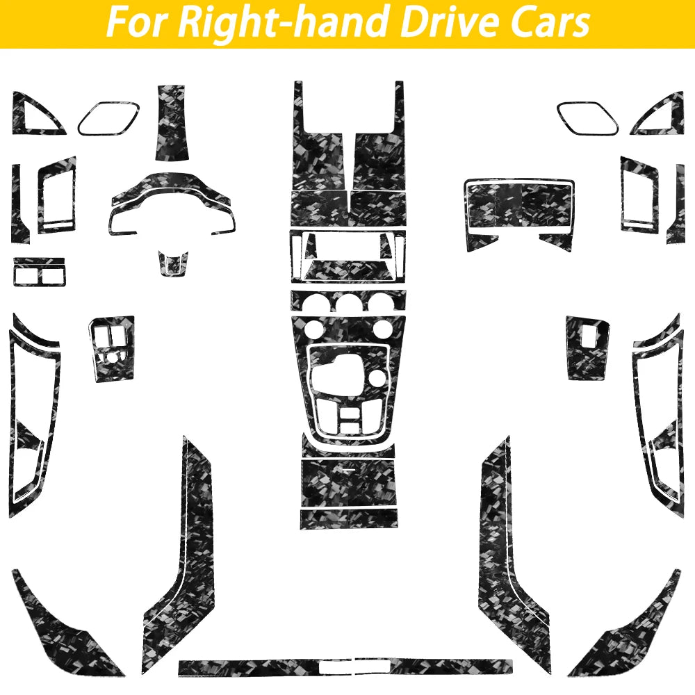 For Jaguar F-TYPE 2013-2024 Carbon Fiber Center Console Gear Shift Dashboard Air Vent Panel Trim Set Car Accessories Sticker