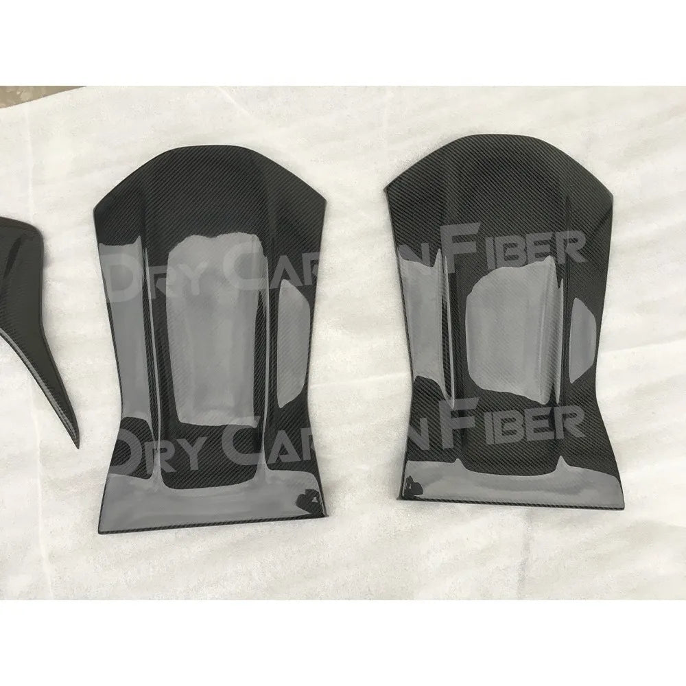 Dry Carbon Fiber Car Seat Back Cover Trim For Mercedes Benz 