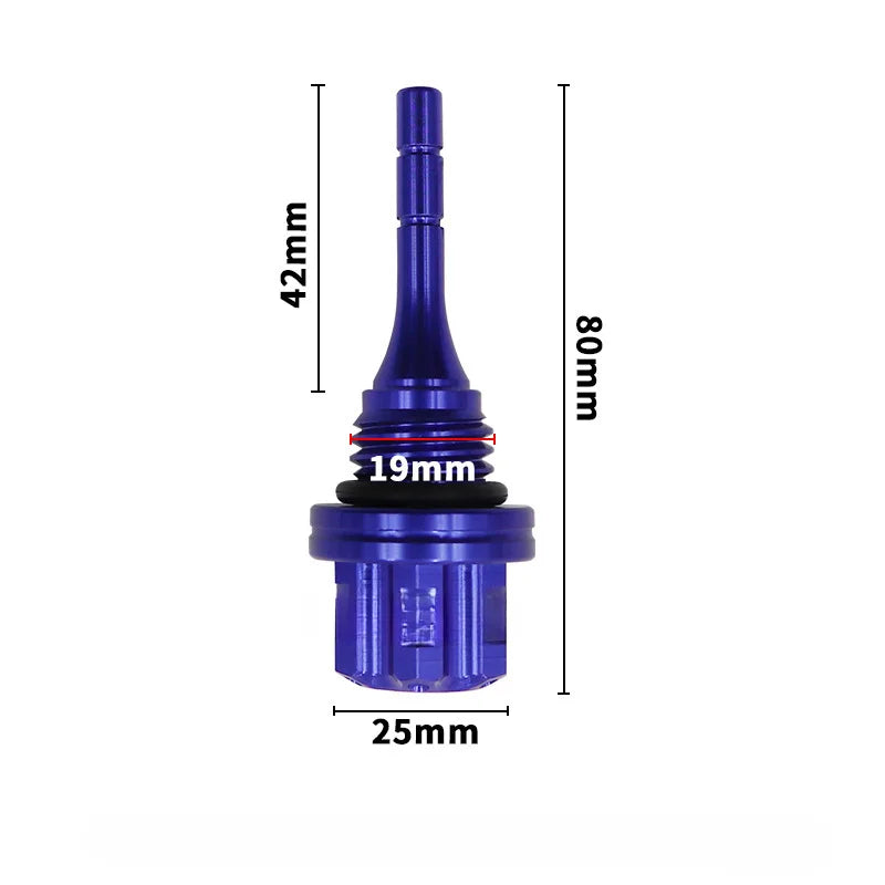 1pcs Motorcycle Engine Oil Dipstick Filler Cap Plug CNC Alum