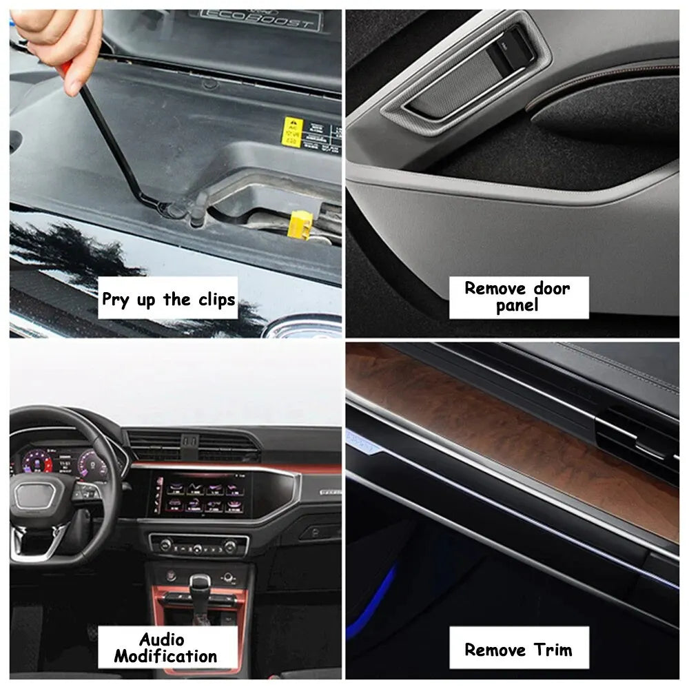 Auto Door Clip Panel Trim Removal Tool Kit Car Interior Repa