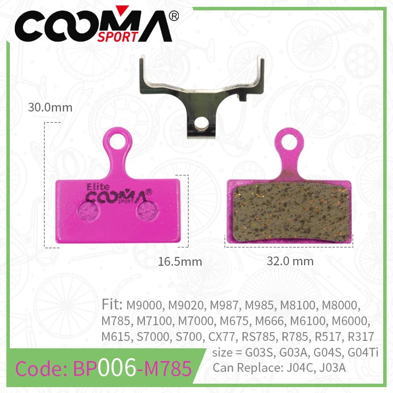 Ceramic Bicycle Brake Pads for SRAM Avid Shimano Magura Hayes Formula Hope MTB Road Bike 4 Pairs Elite