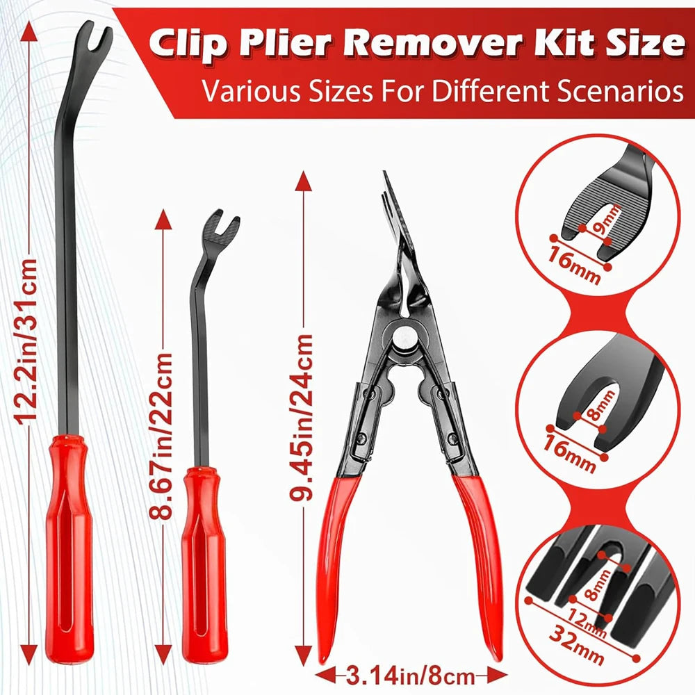 7Pcs Car Trim Removal Tool Kit Non-Scratch Plastic Pry Tool 