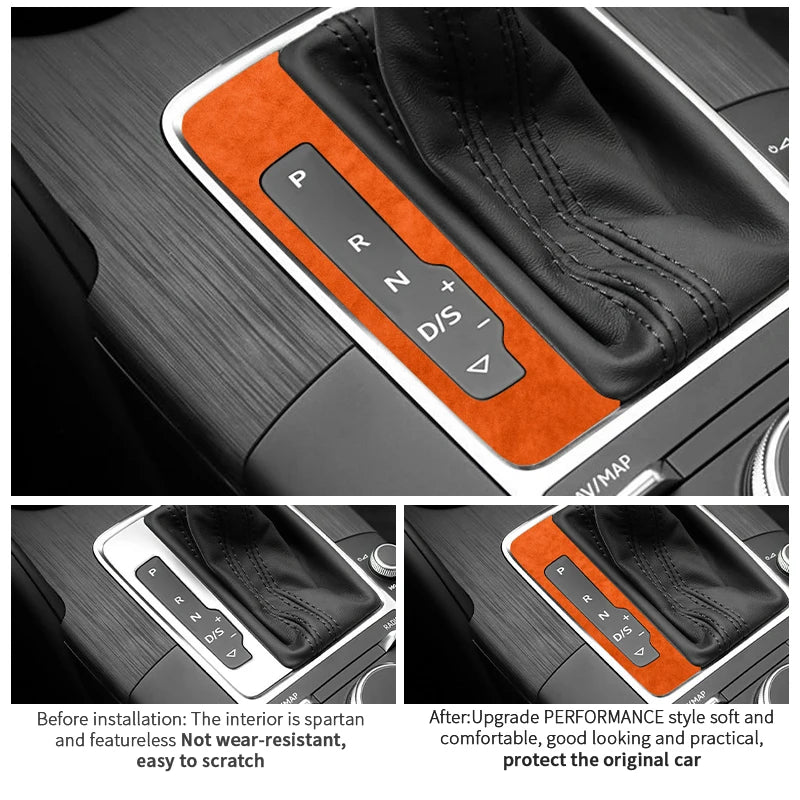 For Audi 8V A3 S3 (2014-2019) Sport Gear Shift Cover Panel T