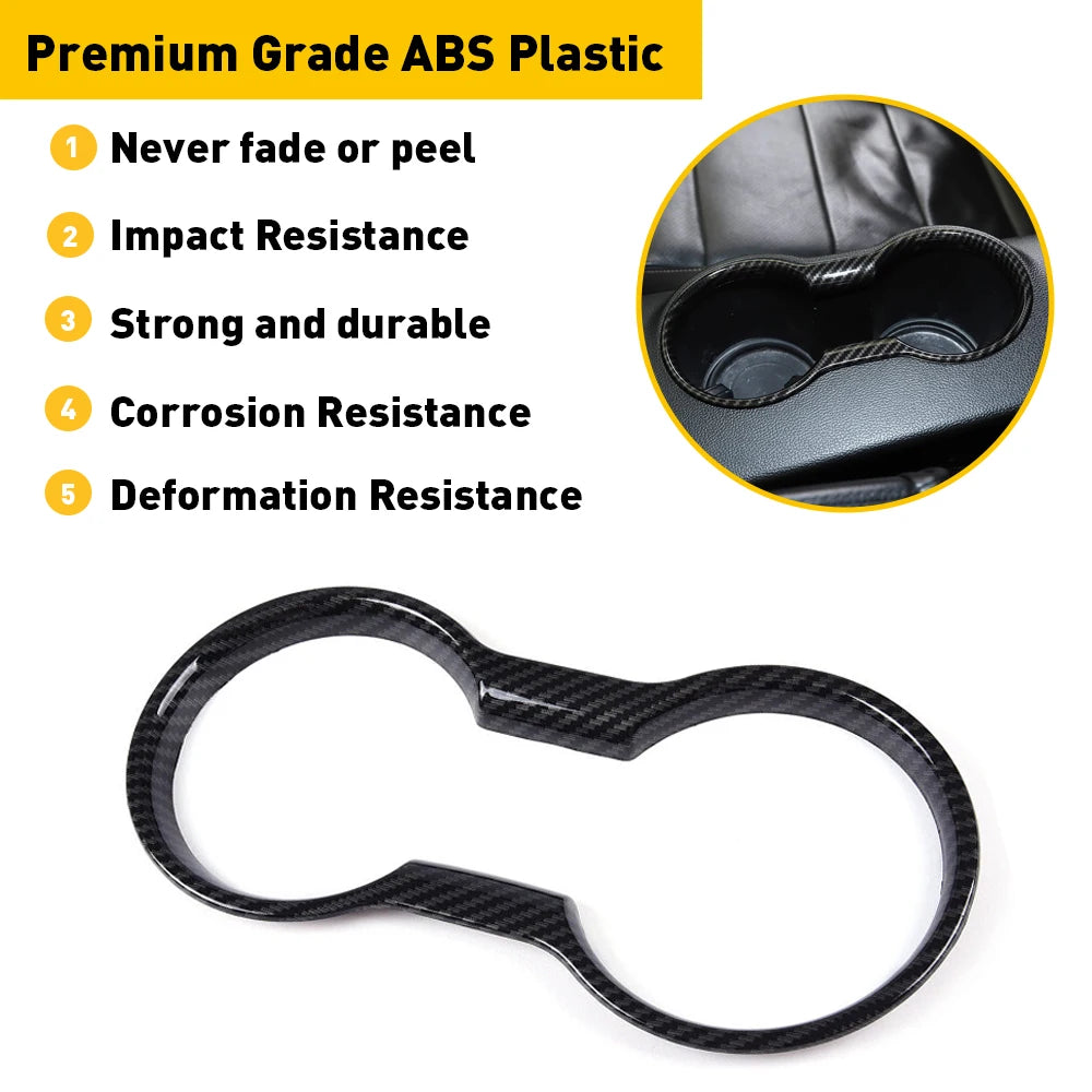 Cup Holder Cover Frame for Ford Mustang 2022 2021 2020 2015 