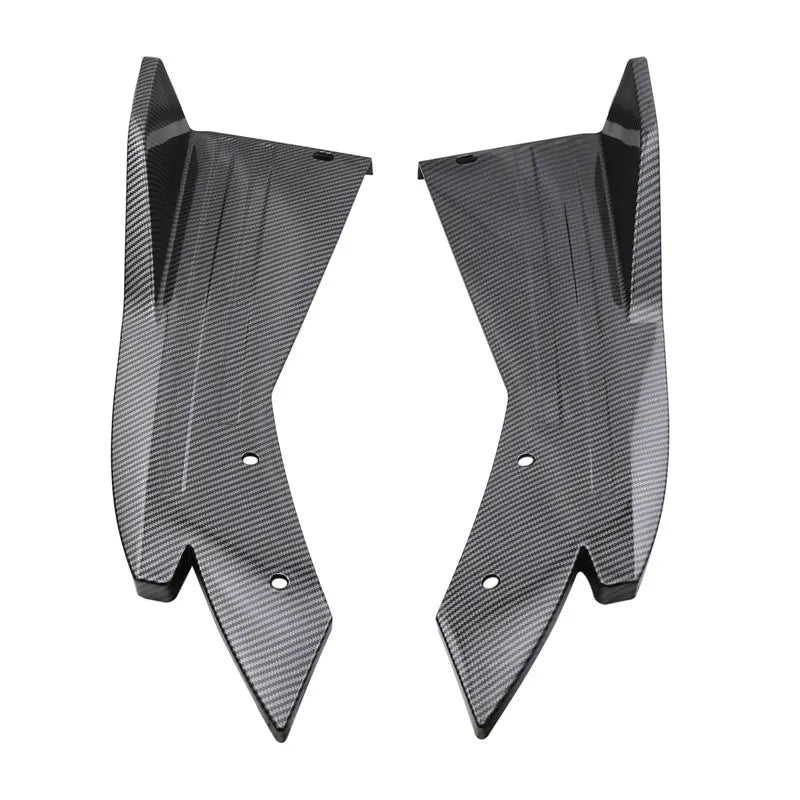 2PCS Universal Car Rear Bumper Spoiler Lip Carbon Fiber Wing