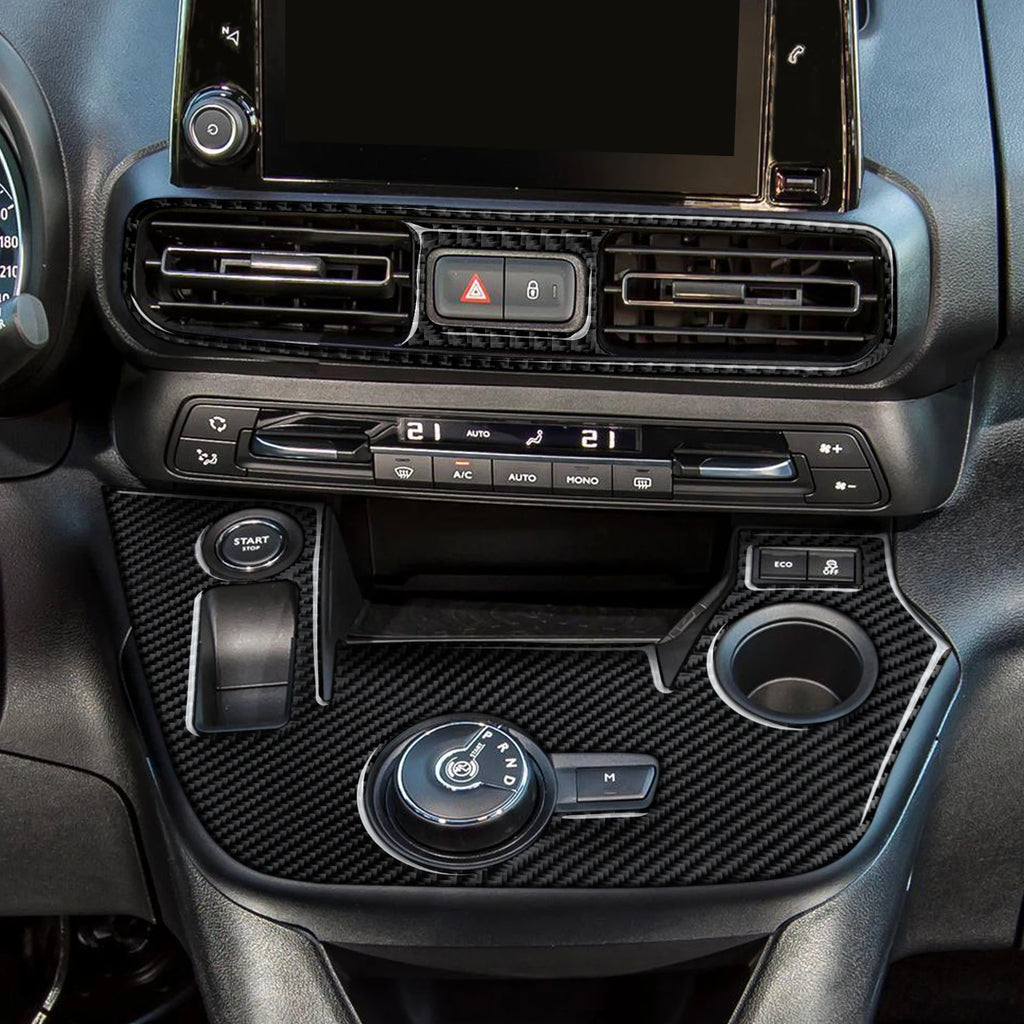 Carbon Fiber Interior Sticker. Car Center Console Side Air O