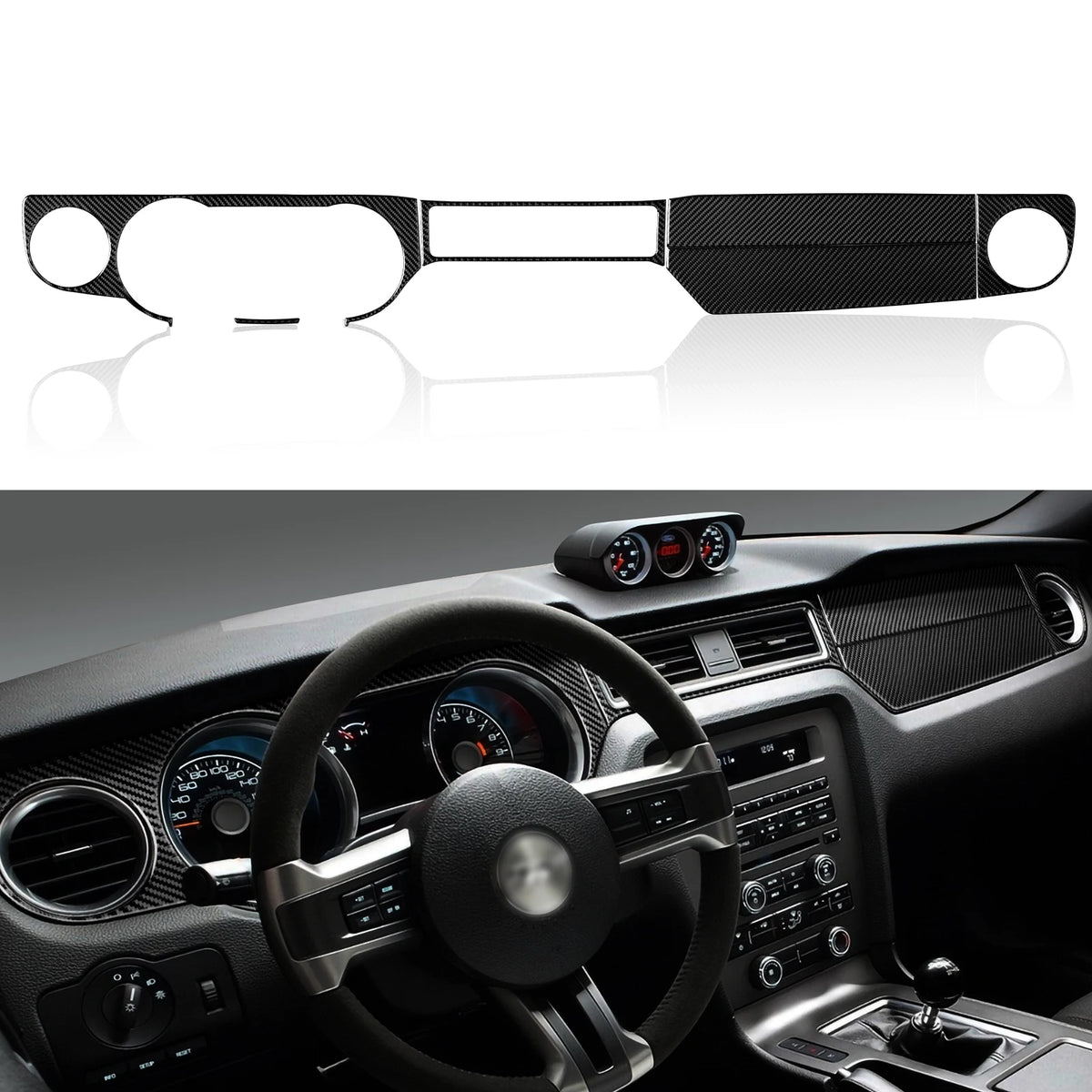 For Ford Mustang GT Shelby (2010-2014) Carbon Fiber Interior