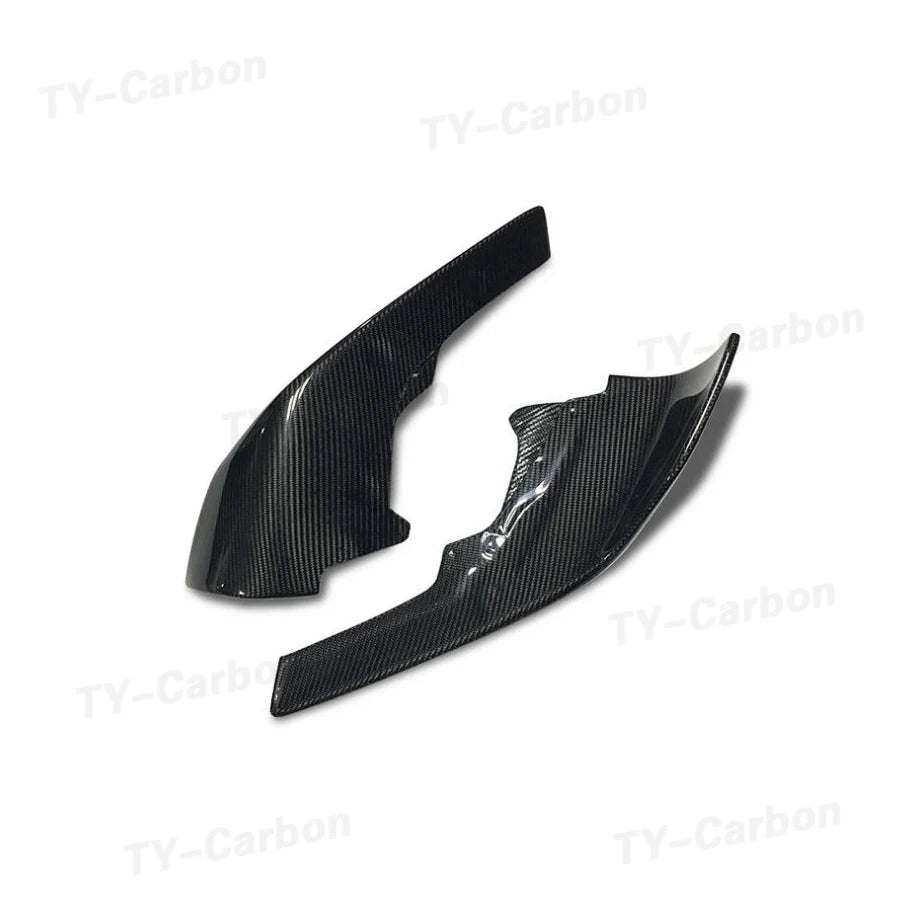 Real Carbon Fiber Car Front Bumper Splitter Side Cover For B