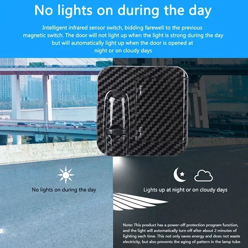 Car welcome light car door light sensing angel wing car proj