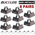 BUCKLOS Semi-Metal Brake Pads Mountain Bike Hydraulic Disc Brake Pads for SHIMANO B01S B05S MTB Road Bicycle Cycling Brake Part
