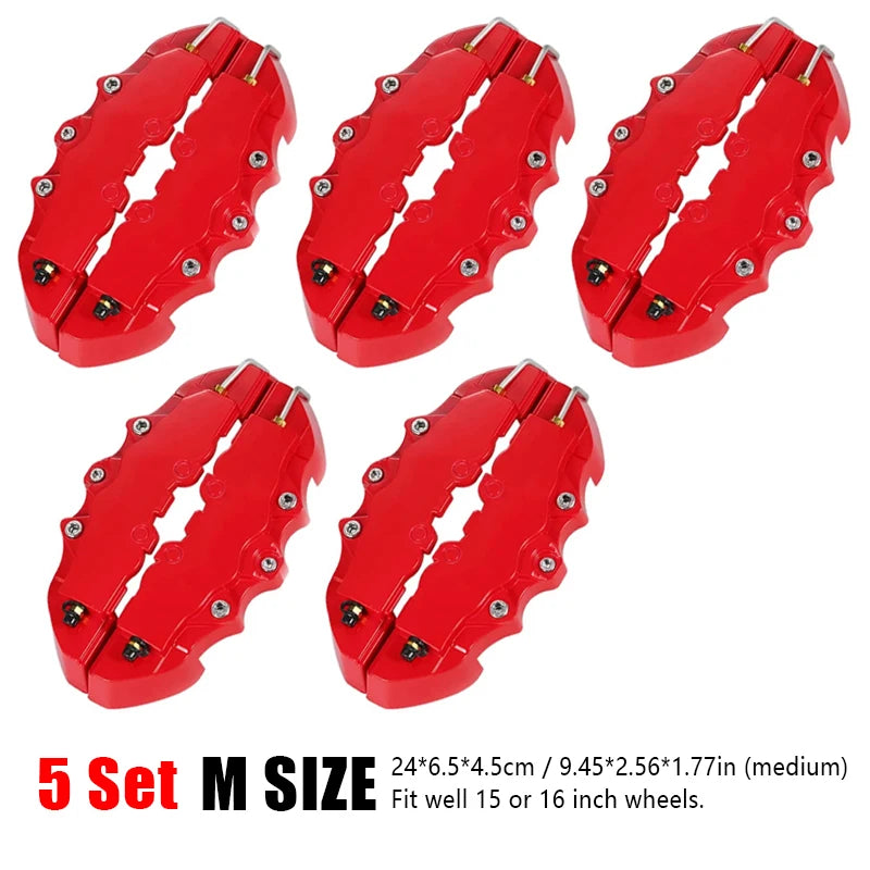 Universal Brake Caliper Covers 1 Pair of Universal Fron Rear Brake Caliper Covers Suitable For All Wheels A Racing Accessory