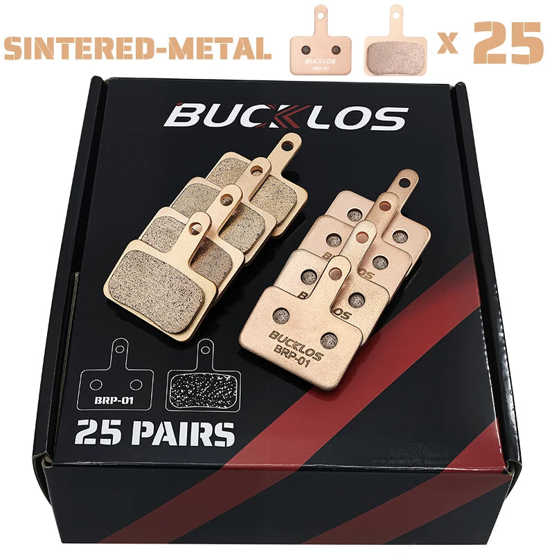 25 Pairs BUCKLOS Disc Brake Pads for SHIMANO B01S B05S Ceramic Resin Bicycle Hydraulic Brake Pads Road Mountain Bike Brake Pads