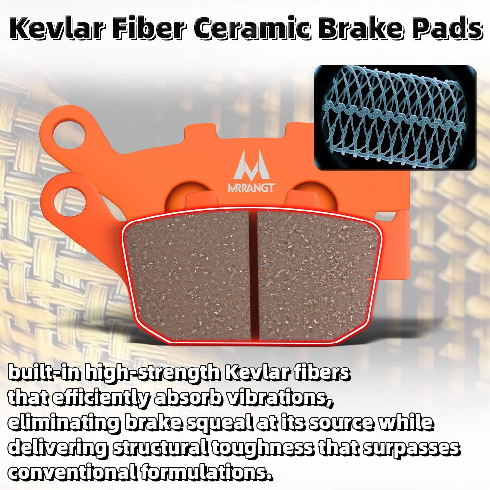 MRRANGT Motorcycle High Performance Ceramic Brake Pads Set F