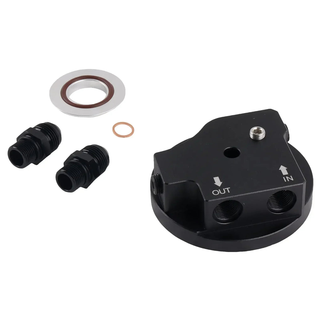 Oil Filter Cap With Cooler Fittings Upgrade Replacement 1142