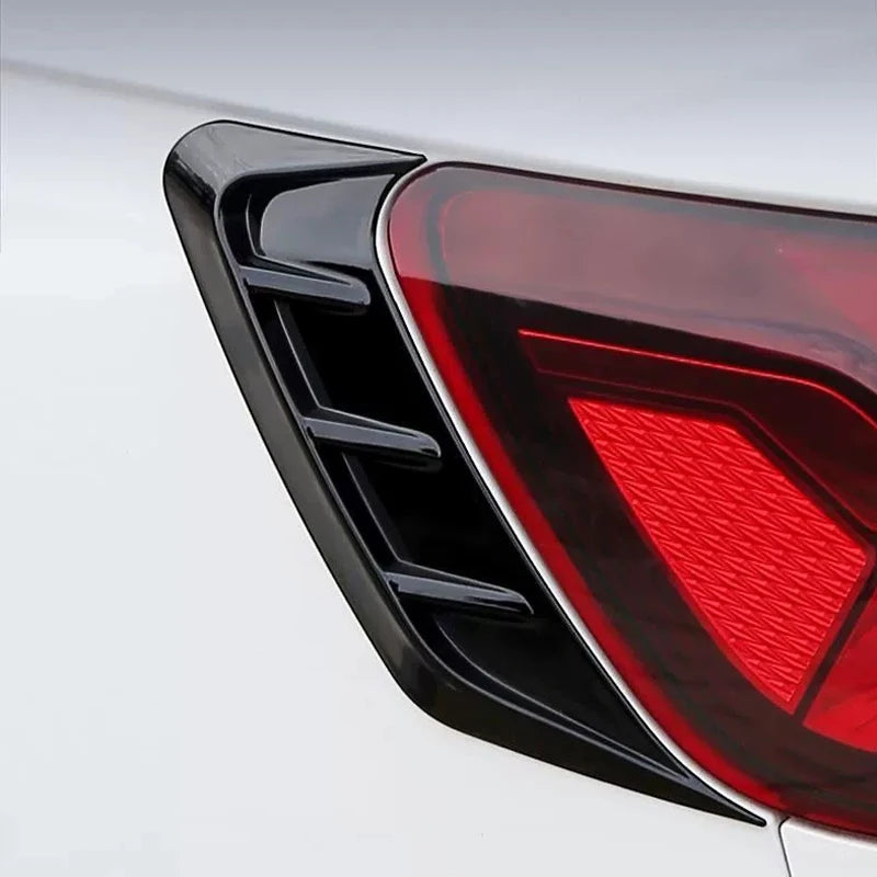 Front Rear Car Headlight Eyebrow Sticker Pair LED Light Trim
