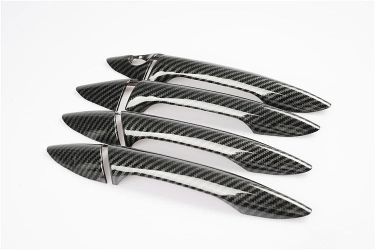For Hyundai Elantra 2012-2016 Chrome Carbon Fiber Door Handl