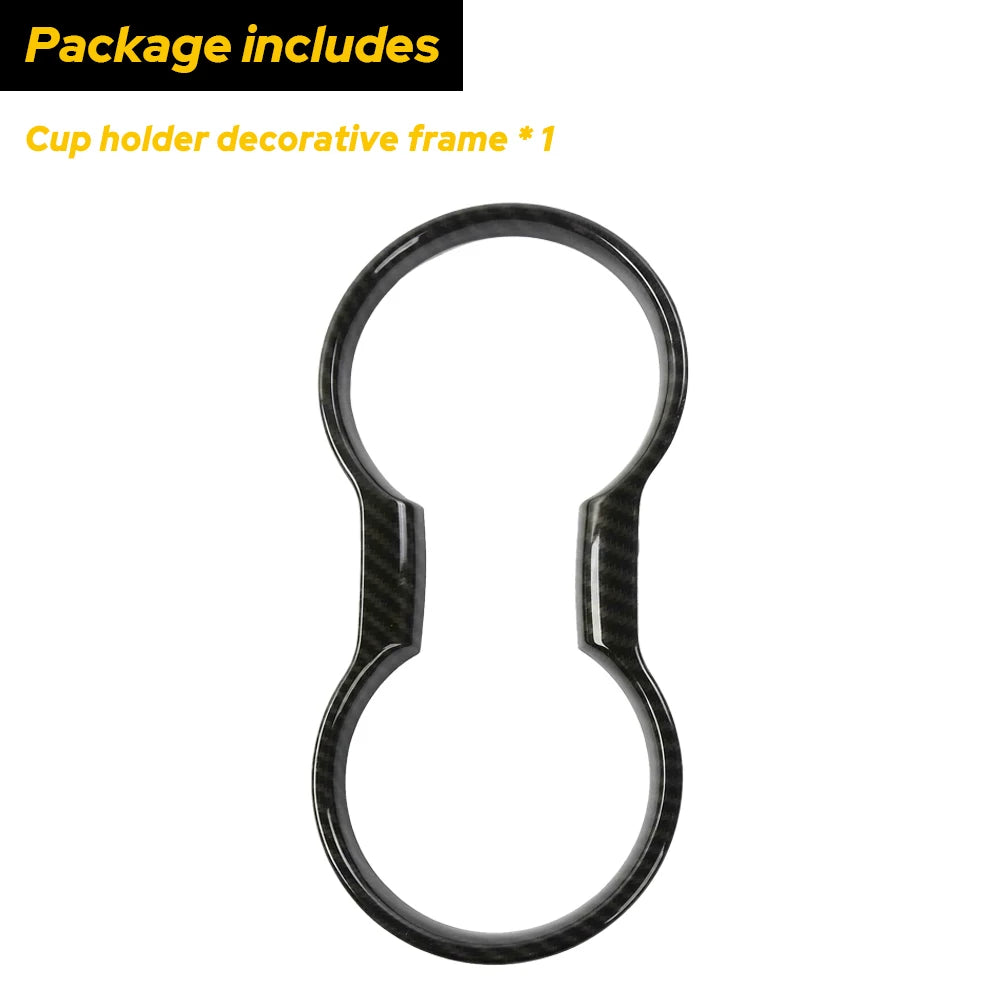 Cup Holder Cover Frame for Ford Mustang 2022 2021 2020 2015 